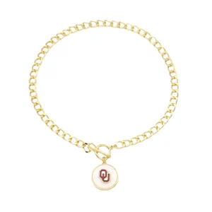 Oklahoma Logo Necklace-Brianna Cannon Discount
