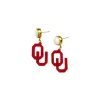 Oklahoma Mini Crimson Earrings-Brianna Cannon New