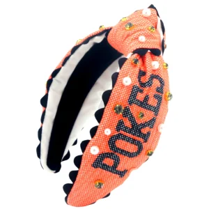 Oklahoma State Adult Size POKES Cross Stitch Headband-Brianna Cannon Best