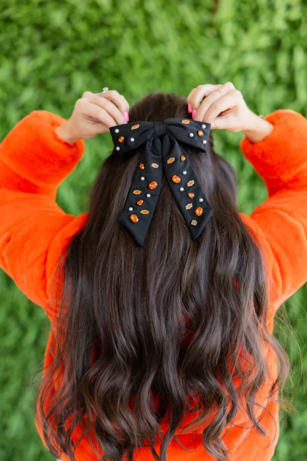 Oklahoma State Black Bow Barrette-Brianna Cannon Online