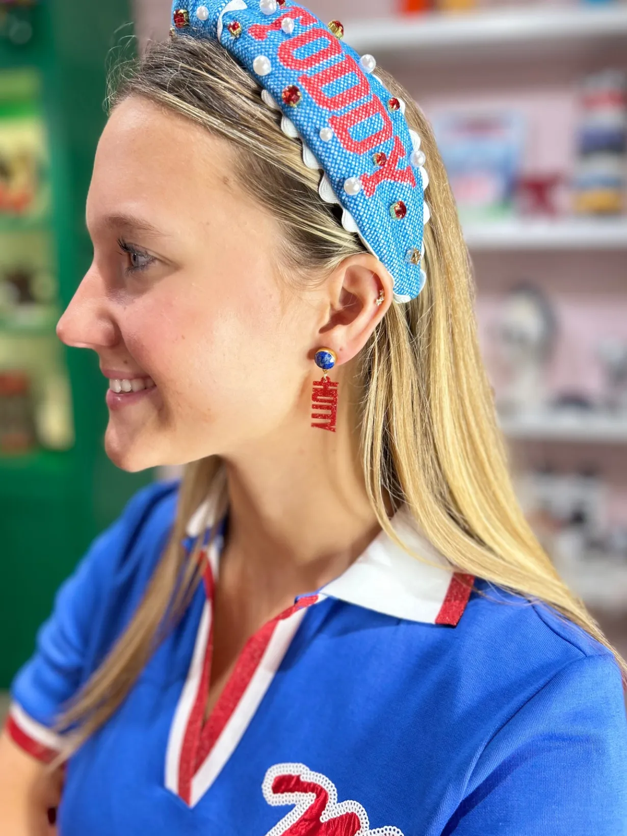 ole_miss__mini_red_glitte_1.webp Ole Miss Mini Red Glitter HOTTY TODDY Earrings-Brianna Cannon Hot
