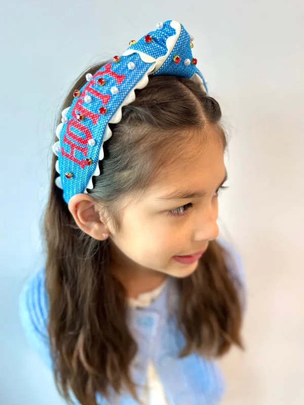 Ole Miss Child Size HOTTY TODDY Cross Stitch Headband-Brianna Cannon Hot