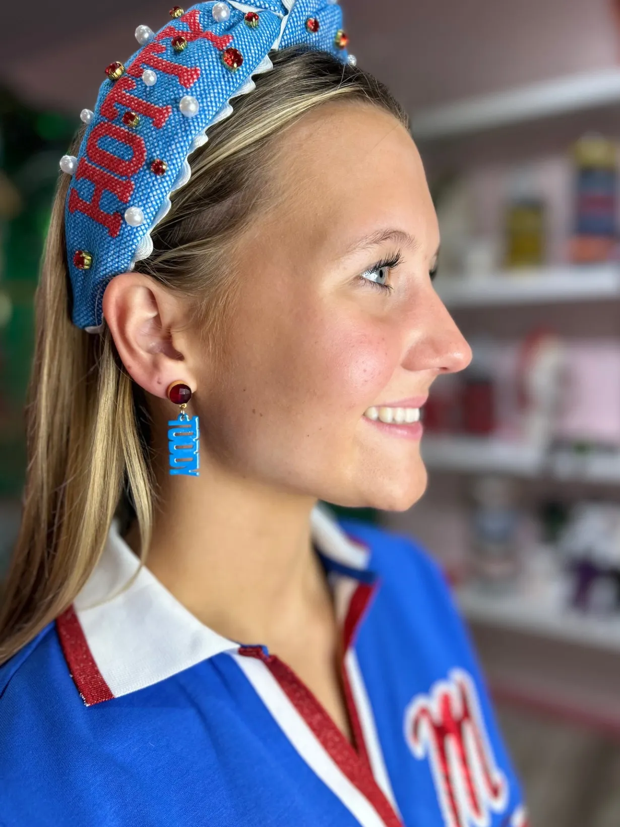ole_miss_mini_powder_blue_1-1.webp Ole Miss Mini Powder Blue HOTTY TODDY Earrings-Brianna Cannon New
