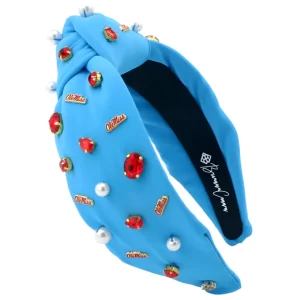 Ole Miss Powder Blue Ole Miss Logo Headband-Brianna Cannon Clearance