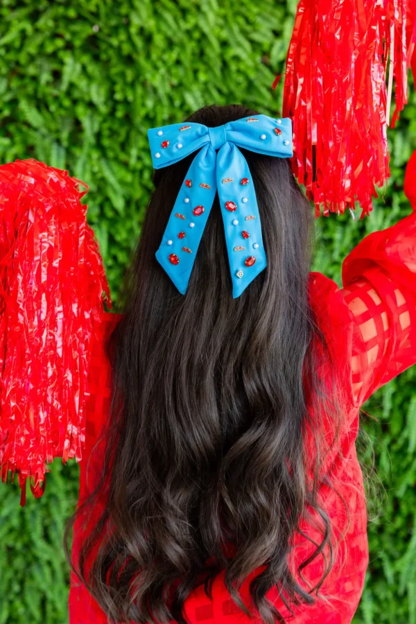 Ole Miss Powder Blue Ole Miss Bow Barrette-Brianna Cannon Best