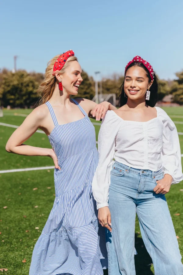 Ole Miss Red Logo Headband-Brianna Cannon Discount