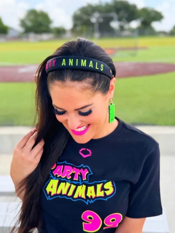 Party Animals Thin Embroidered Headband-Brianna Cannon Hot