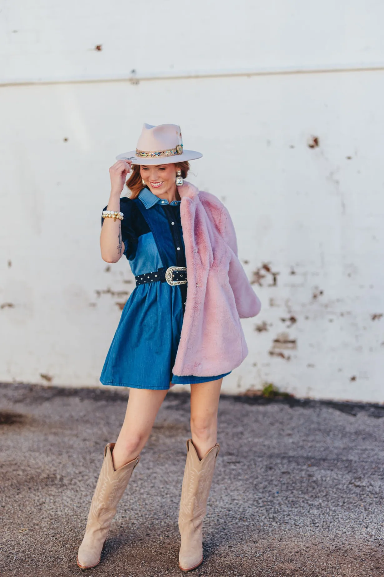 patchwork_denim_dress_wit_11.webp Patchwork Denim Dress with Belt-Brianna Cannon Online
