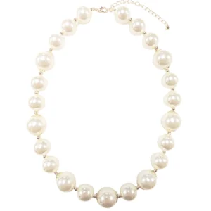 Pearl Beaded Short Necklace-Brianna Cannon Best