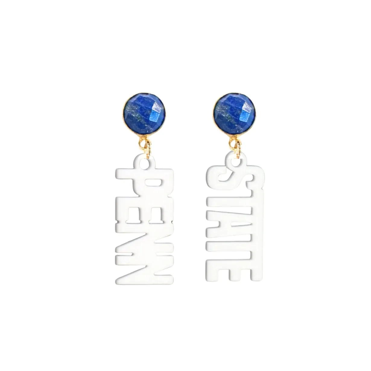 penn_state_mini_white_ear_0.webp Penn State Mini White Earrings-Brianna Cannon Clearance