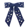 Penn State Navy Bow Barrette-Brianna Cannon Clearance
