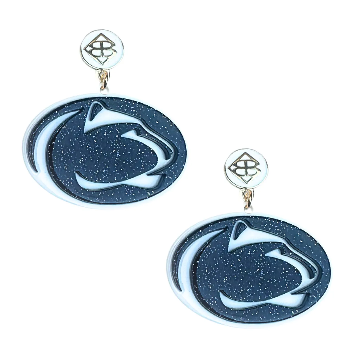 penn_state_navy_glitter_n_0.webp Penn State Navy Glitter Nittany Lions Logo Earrings-Brianna Cannon Clearance