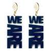 Penn State Navy WE ARE Earrings-Brianna Cannon Online