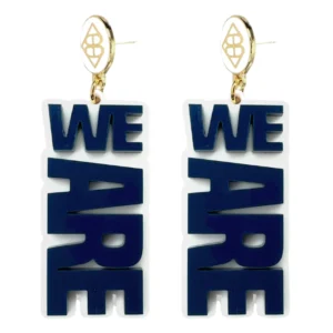 Penn State Navy WE ARE Earrings-Brianna Cannon Online