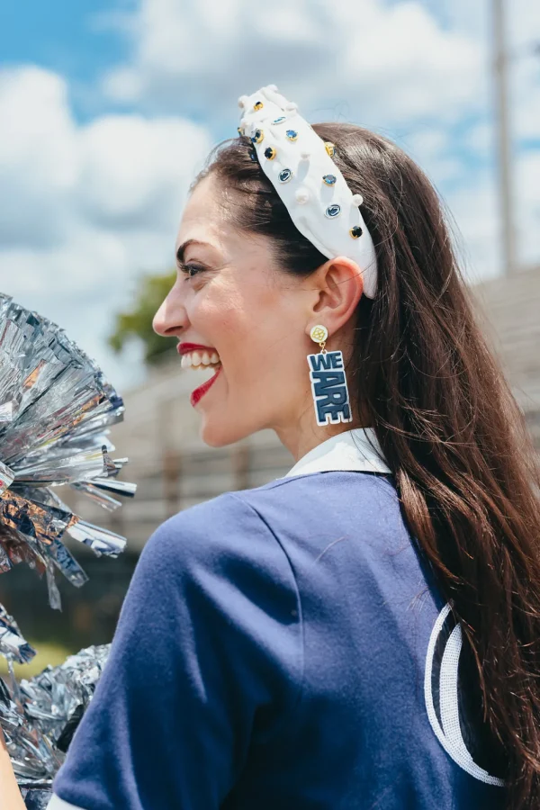 Penn State Navy WE ARE Earrings-Brianna Cannon Online