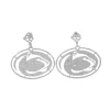 Penn State Silver Logo Earring with BC Logo-Brianna Cannon New
