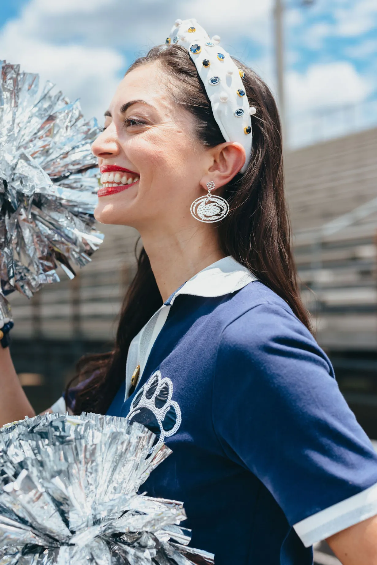 penn_state_silver_logo_ea_2.webp Penn State Silver Logo Earring with BC Logo-Brianna Cannon New