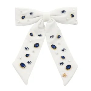 Penn State White Bow Barrette-Brianna Cannon Online