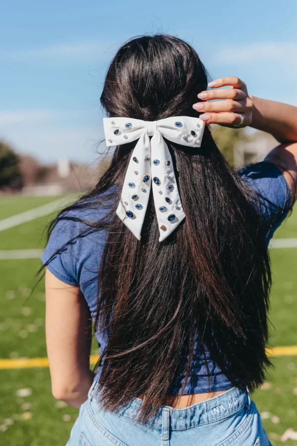 Penn State White Bow Barrette-Brianna Cannon Online