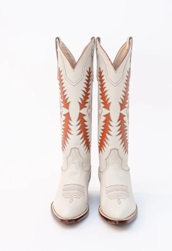 Petite Paloma Finnley Boot - Bone/Burnt Orange-Brianna Cannon Best
