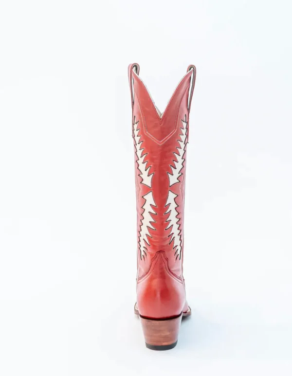 Petite Paloma Finnley Boot - Red/Bone-Brianna Cannon New