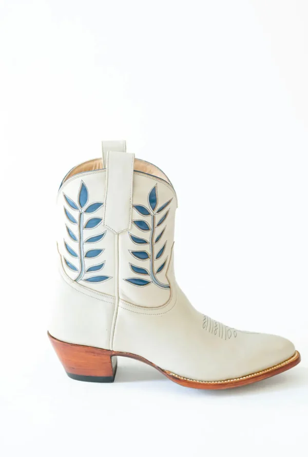 Petite Paloma Hadley Boot - Bone/Blue-Brianna Cannon New
