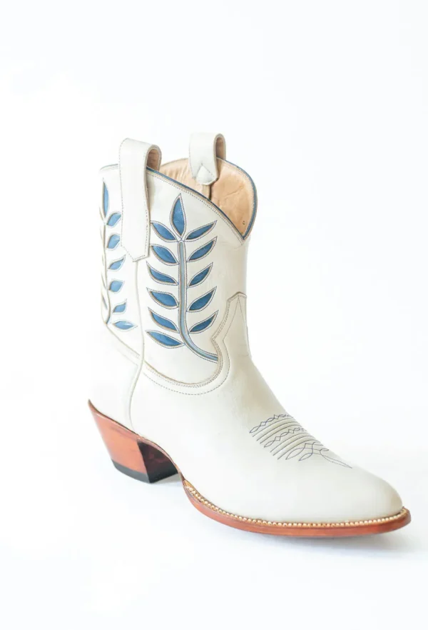Petite Paloma Hadley Boot - Bone/Blue-Brianna Cannon New