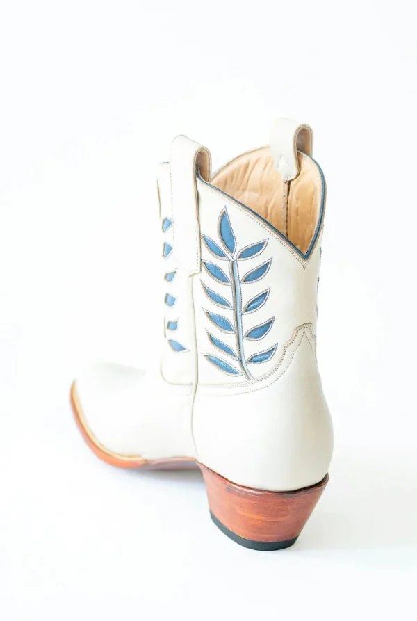 Petite Paloma Hadley Boot - Bone/Blue-Brianna Cannon New