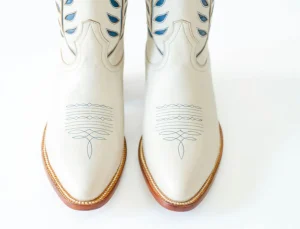 Petite Paloma Hadley Boot - Bone/Blue-Brianna Cannon New