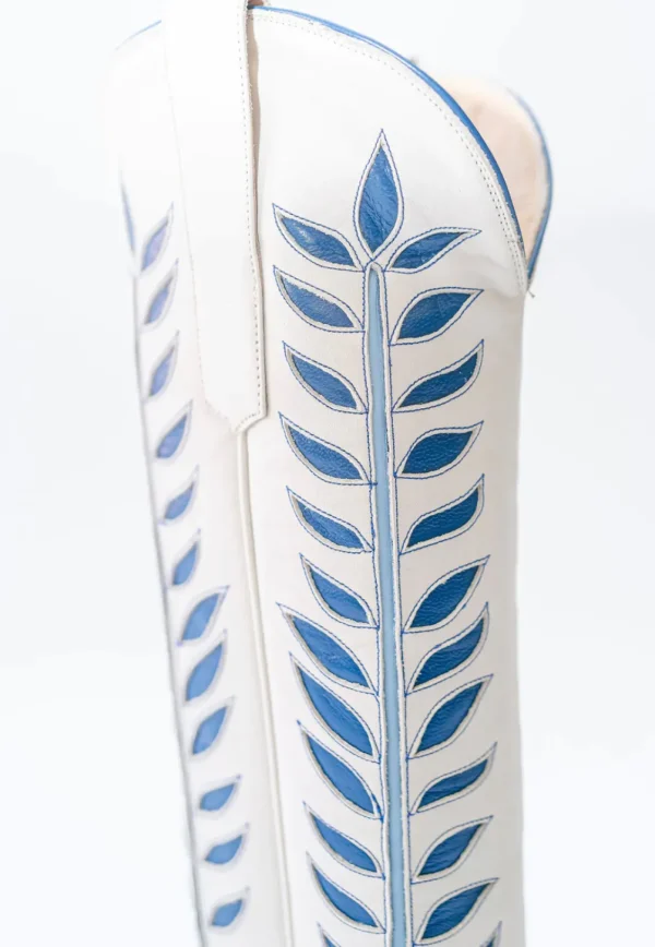 Petite Paloma Rory Boot - Bone/Blue-Brianna Cannon Clearance