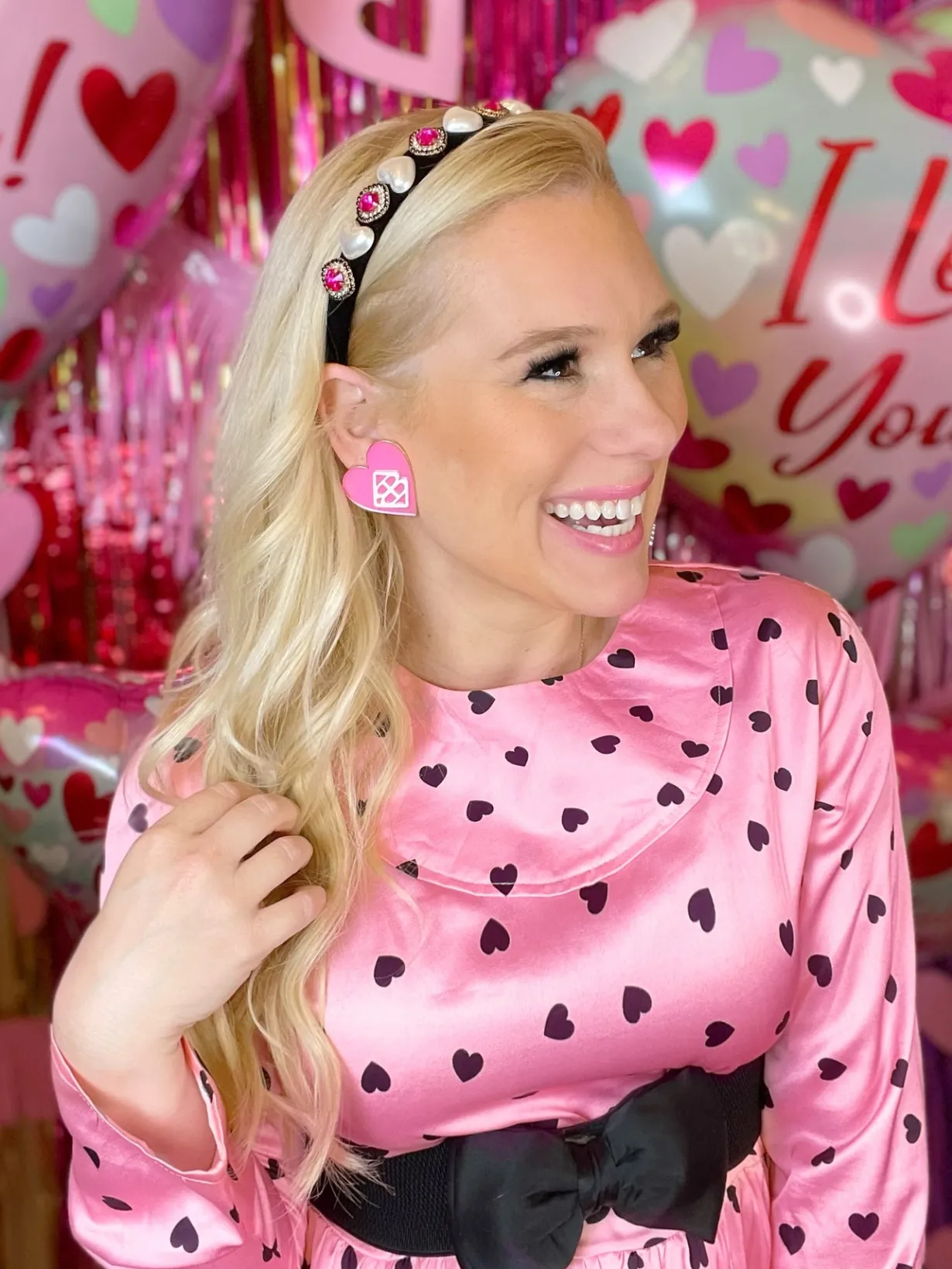 pink_and_white_logo_heart_1.webp Pink and White Logo Heart Large Studs-Brianna Cannon Online
