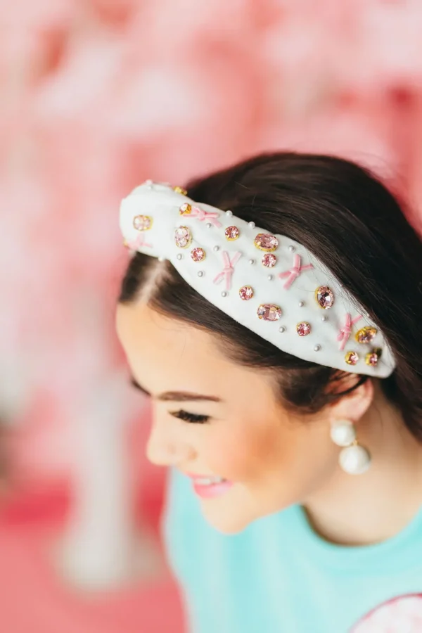 Pink Bow Headband-Brianna Cannon Best