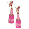 Pink Celebration Champagne Earrings-Brianna Cannon Online