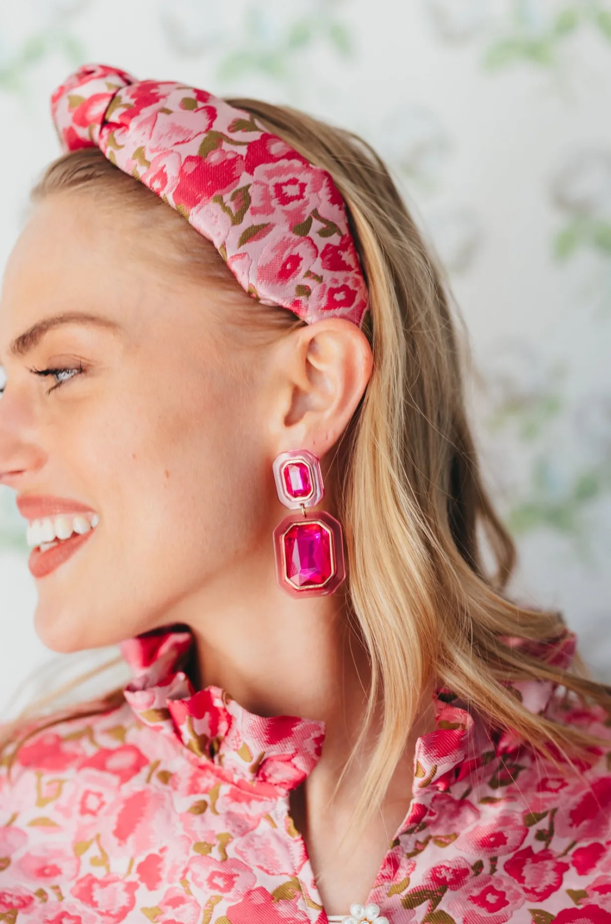 pink_crystal_drop_earring_1.webp Pink Crystal Drop Earrings-Brianna Cannon Outlet