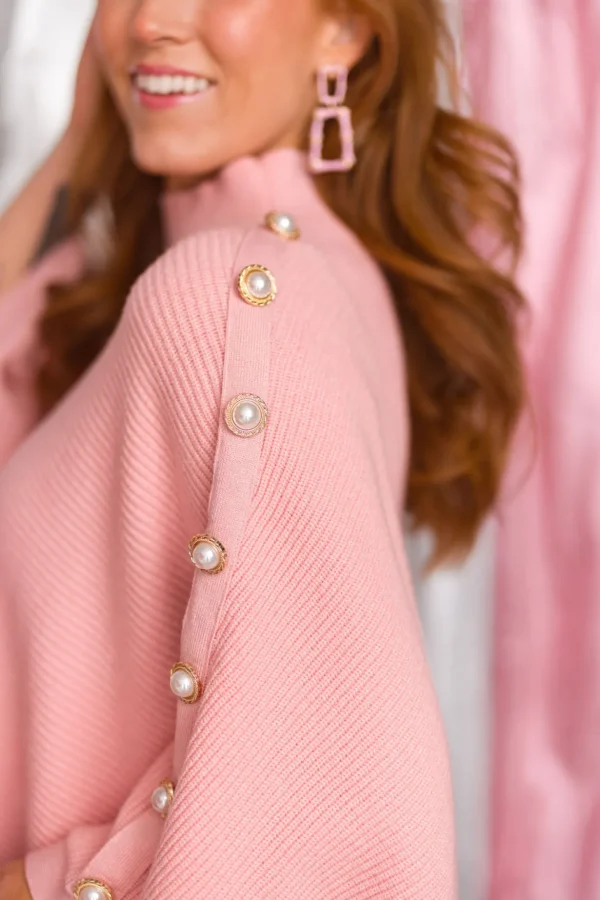 Pink Enamel Bamboo Earrings-Brianna Cannon Fashion