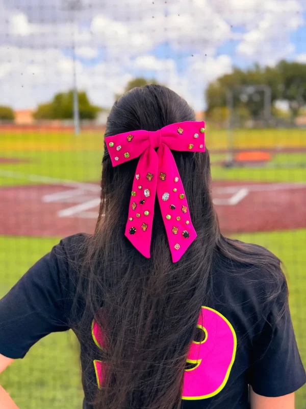 Pink Party Animals Bow Barrette-Brianna Cannon Fashion