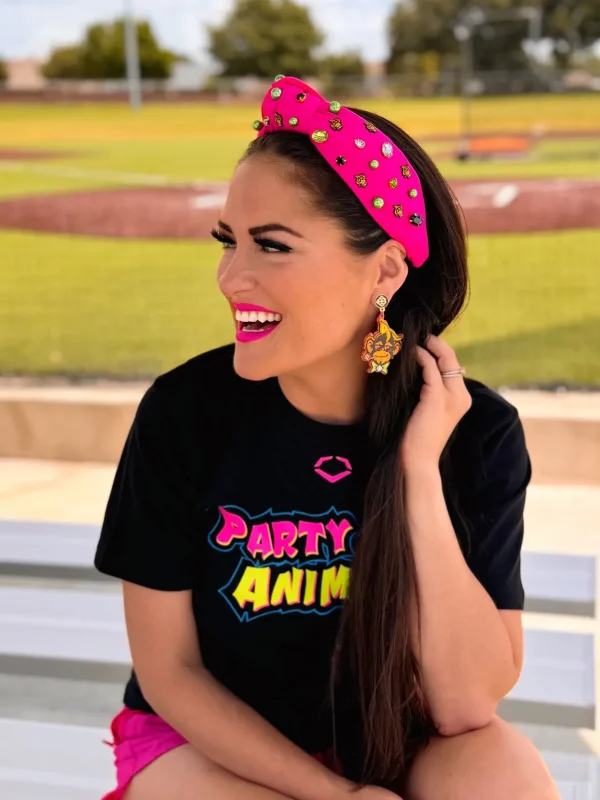 Pink Party Animals Logo Headband-Brianna Cannon Best