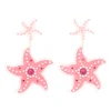 Pink Pearl Starfish Earrings-Brianna Cannon Best