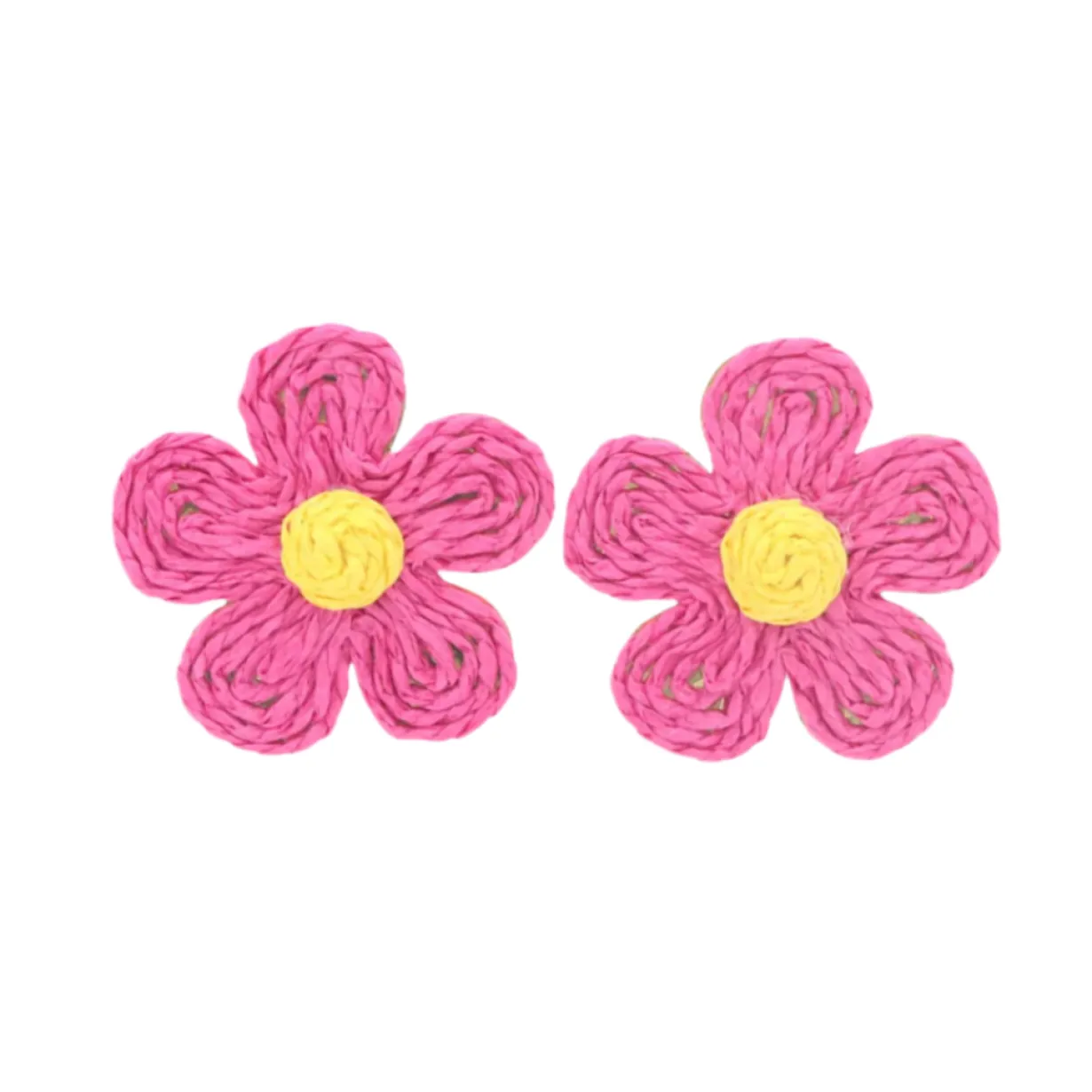 pink_raffia_daisy_earring_0.webp Pink Raffia Daisy Earrings-Brianna Cannon Online