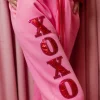 Pink XOXO Fleece-lined Sweatpants-Brianna Cannon Hot