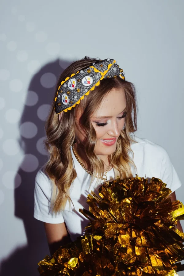 Pittsburgh Steelers Adult Cross Stitch Headband-Brianna Cannon Fashion