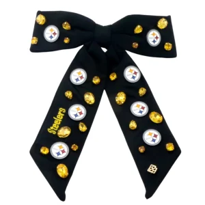 Pittsburgh Steelers Black Bow Barrette-Brianna Cannon Online