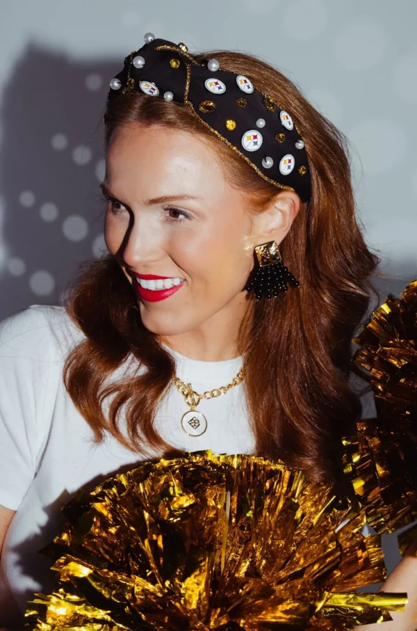 Pittsburgh Steelers Black Logo Headband-Brianna Cannon Best