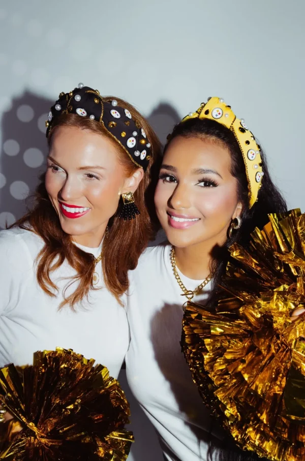 Pittsburgh Steelers Gold Logo Headband-Brianna Cannon Outlet