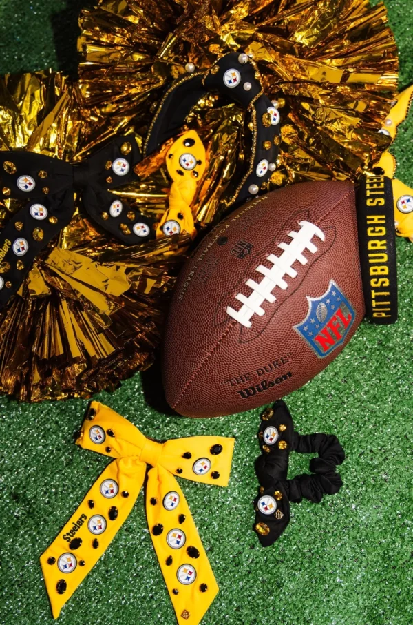 Pittsburgh Steelers Gold Logo Headband-Brianna Cannon Outlet