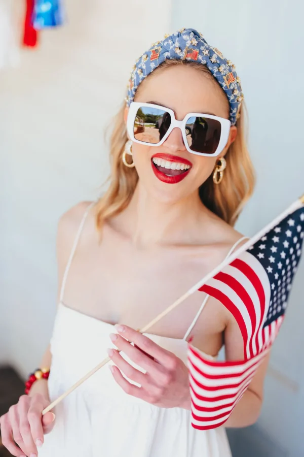 Pure White BC Square Sunglasses with Polarized Lenses-Brianna Cannon Discount