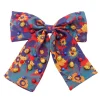 Red & Blue Primary Floral Bow Barrette-Brianna Cannon Clearance