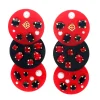 Red and Black Triple Dot Earrings-Brianna Cannon Clearance