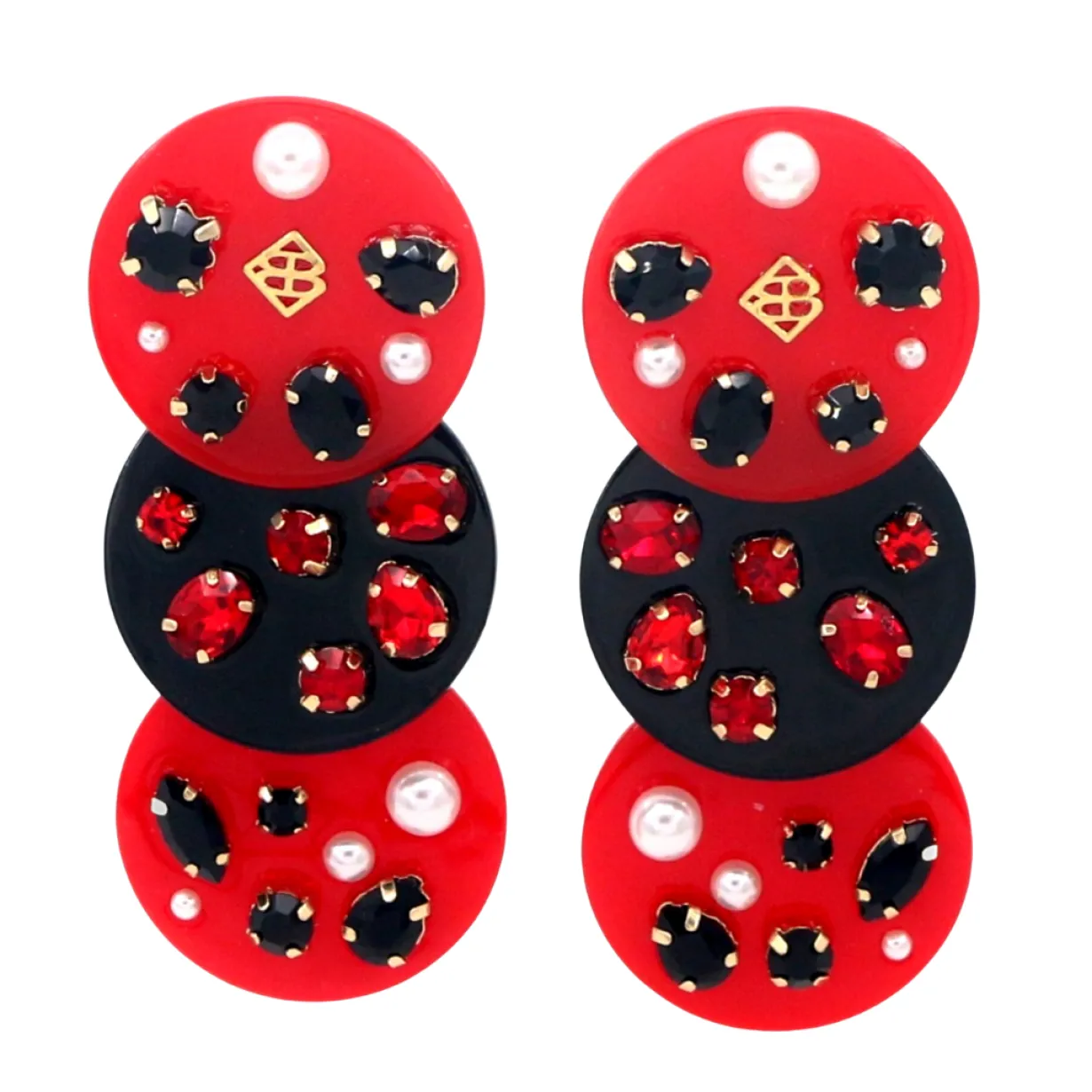 red_and_black_triple_dot__0.webp Red and Black Triple Dot Earrings-Brianna Cannon Clearance