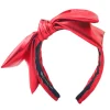 Red Metallic Side Bow Headband-Brianna Cannon Sale